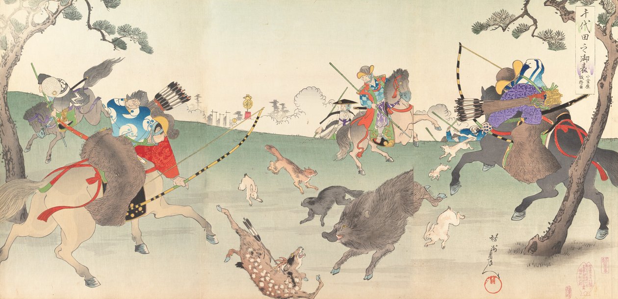 पुरुषों का चियोडा कैसल एल्बम, 1897., 1897। द्वारा चिकानोबु योशु
