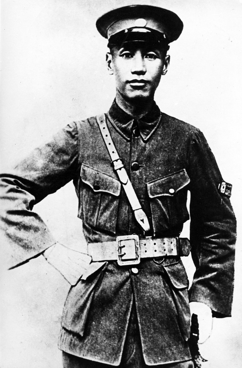 पोर्ट ऑफ ए यंग चियांग काई शेक, c.1920s द्वारा चीनी फोटोग्राफर