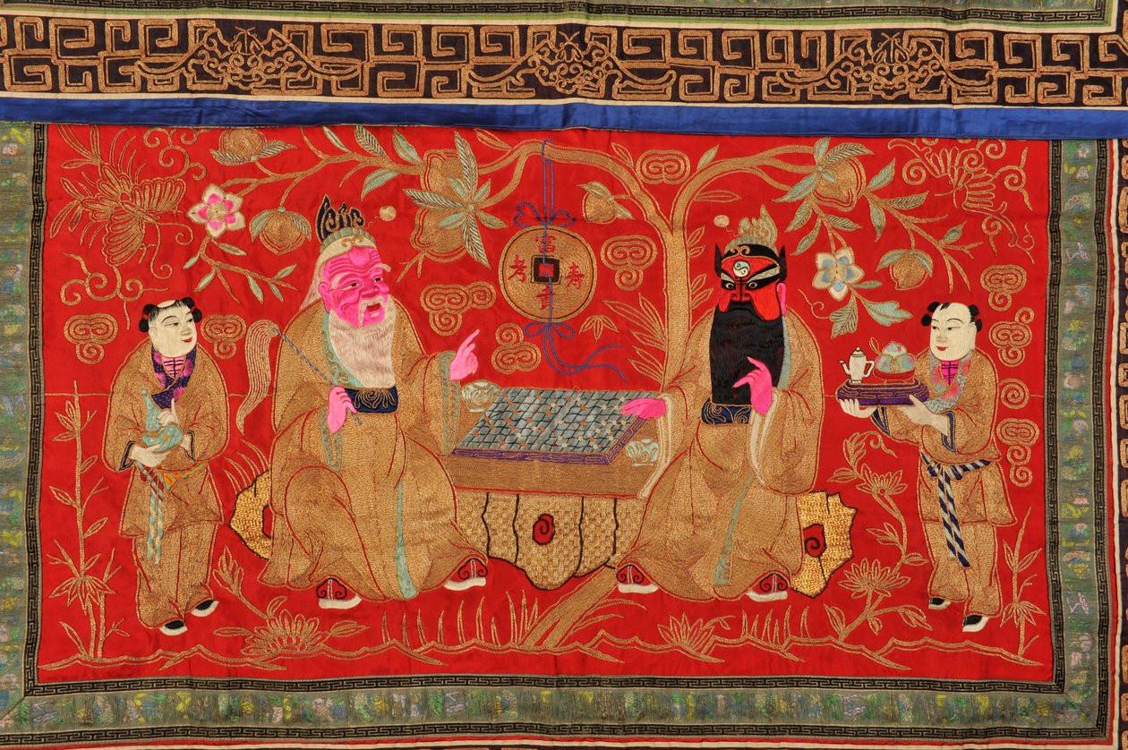 चीनी वेदी कपड़ा (कपड़ा) द्वारा चीनी स्कूल