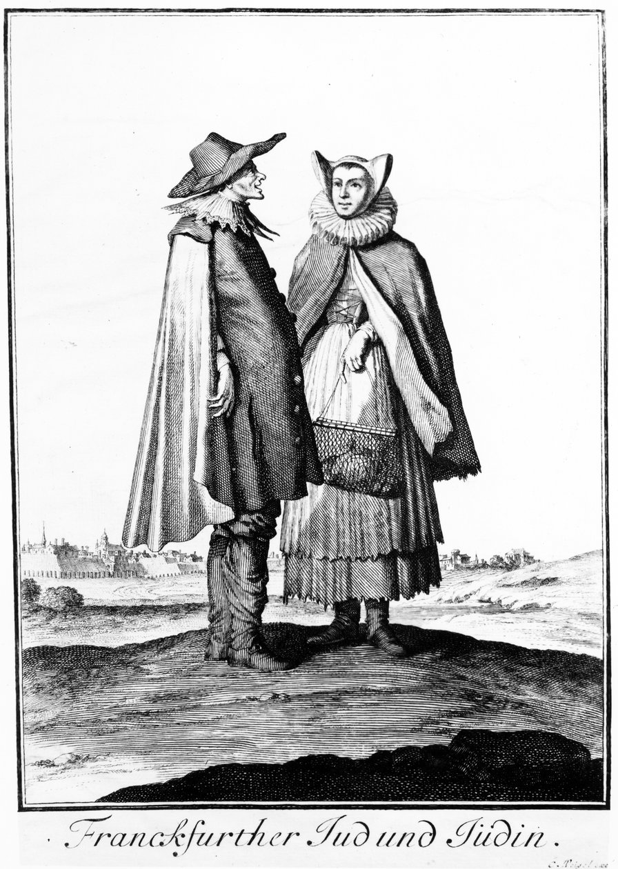 फ्रैंकफर्ट जुडेंगसे, 1703 का यहूदी जोड़ा द्वारा क्रिस्टोफ़ वीगेल