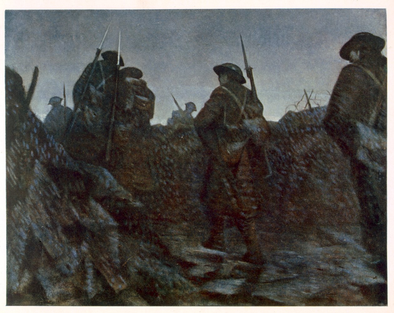 डॉन पर राहत, पश्चिमी मोर्चे की निरंतरता, 1918 में ब्रिटिश कलाकारों से द्वारा क्रिस्टोफर रिचर्ड विने नेविन्सन