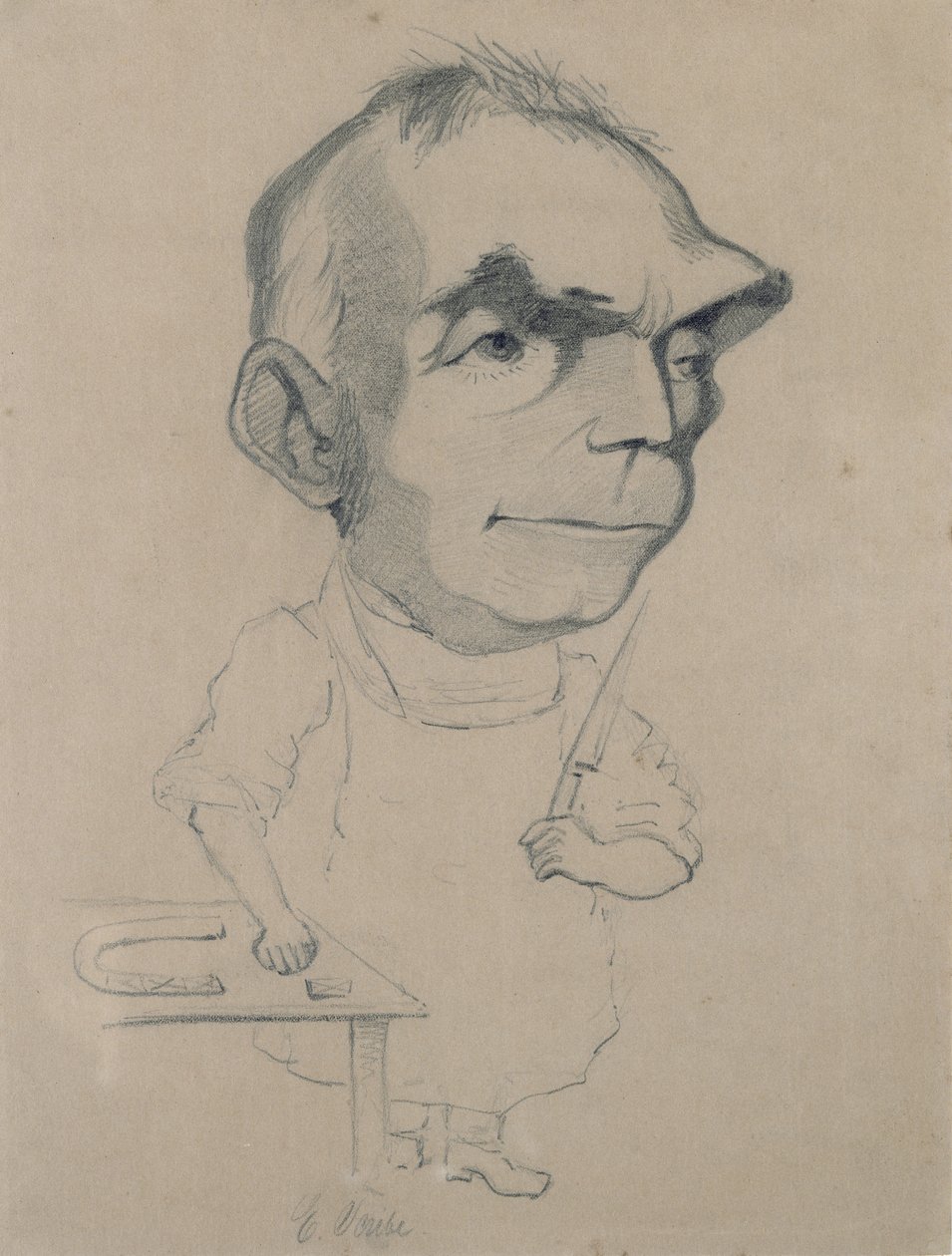 नादार द्वारा एक तस्वीर से यूजीन स्वेज (1791-1861) द्वारा क्लाउड मोनेट