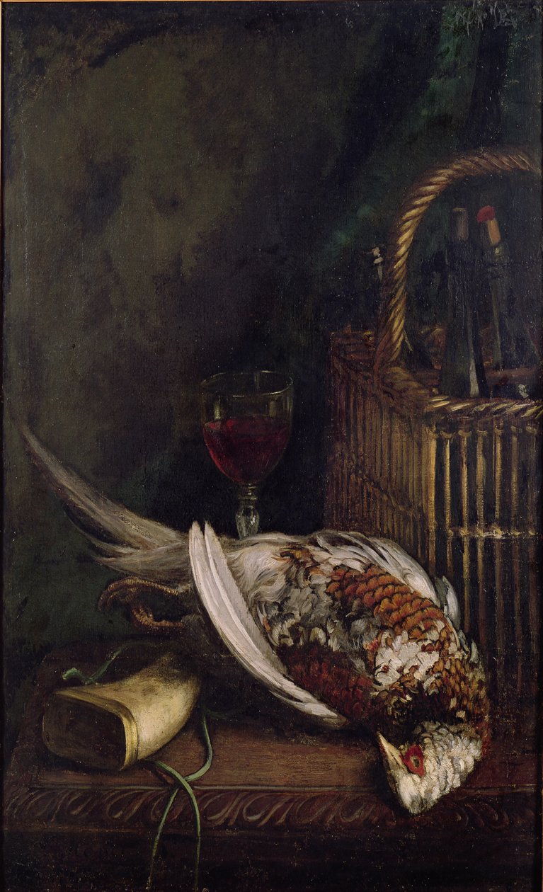 फिर भी जीवन एक तीतर के साथ, c.1861 द्वारा क्लाउड मोनेट