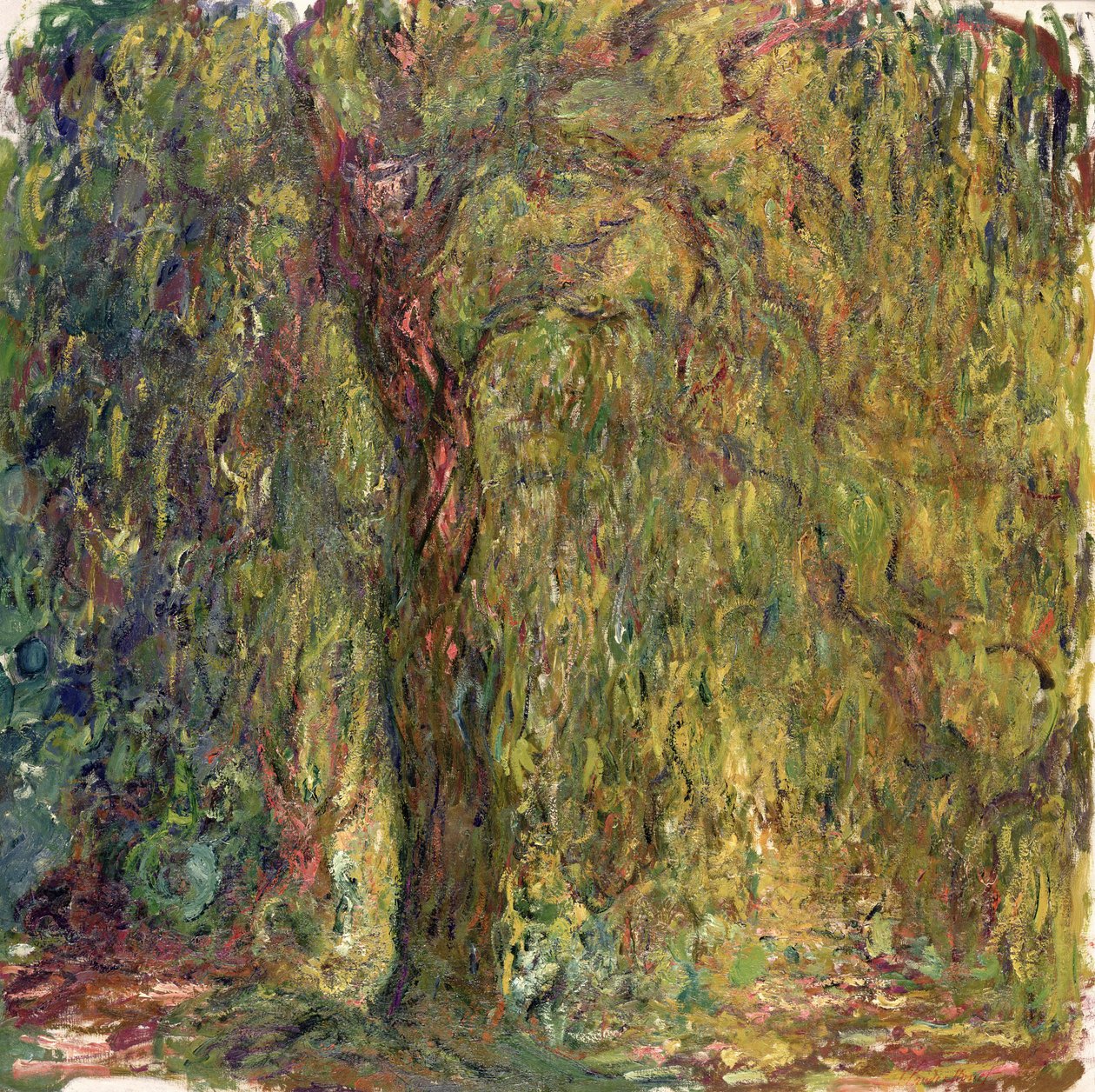वीपिंग विलो, 1918-19 द्वारा क्लाउड मोनेट