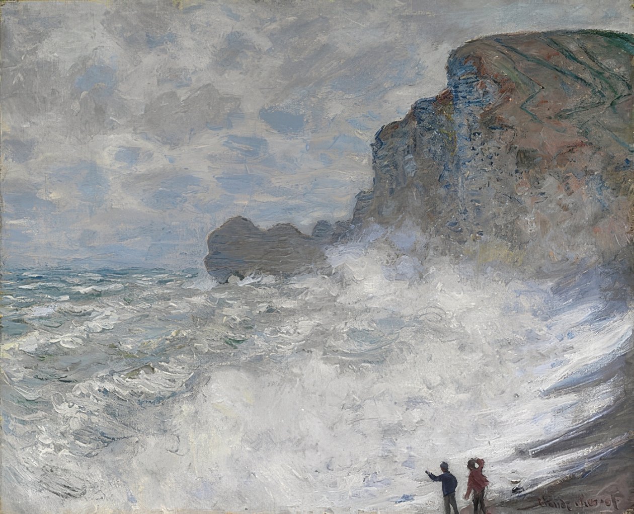 Attretat में पर्याप्त मौसम 1883 द्वारा क्लाउड मोनेट