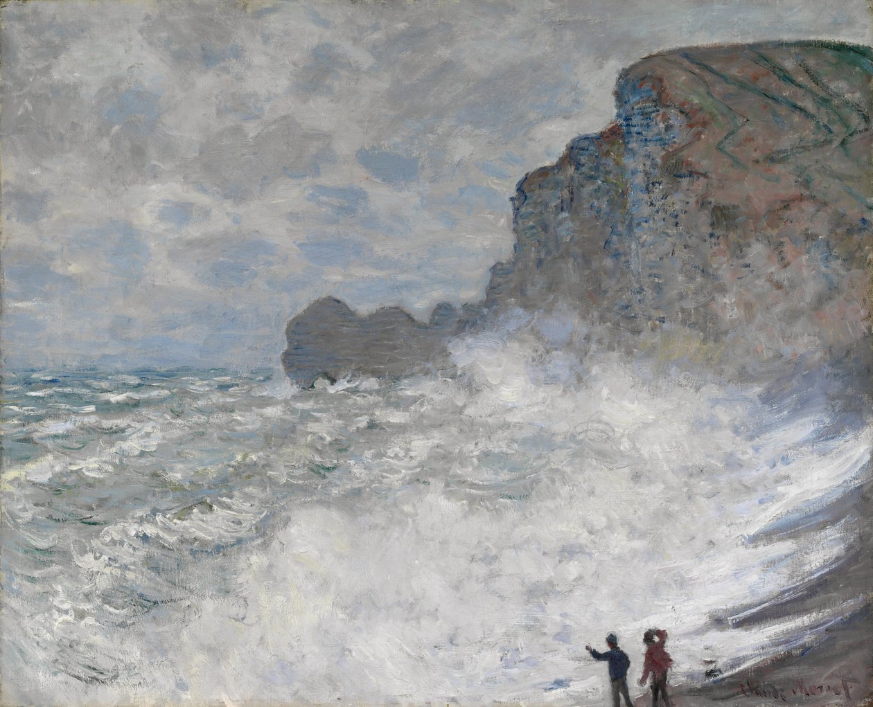 Attretat, 1883 में पर्याप्त मौसम द्वारा क्लाउड मोनेट