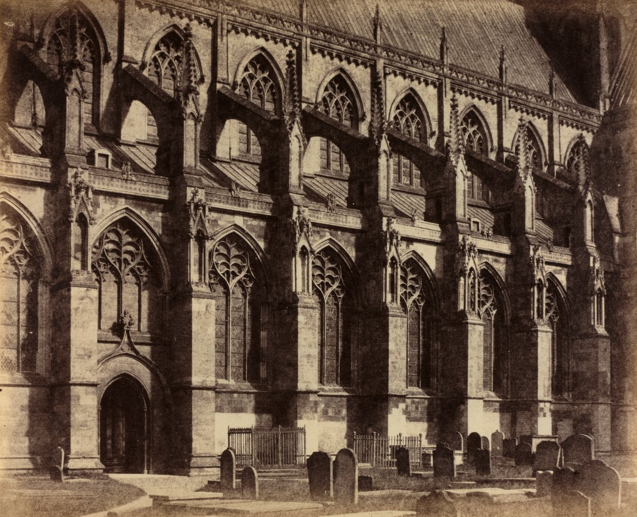 साउथ साइड बेवर्ली मिनस्टर, 1860। द्वारा कर्नल अल्फ्रेड कैपेल क्योर