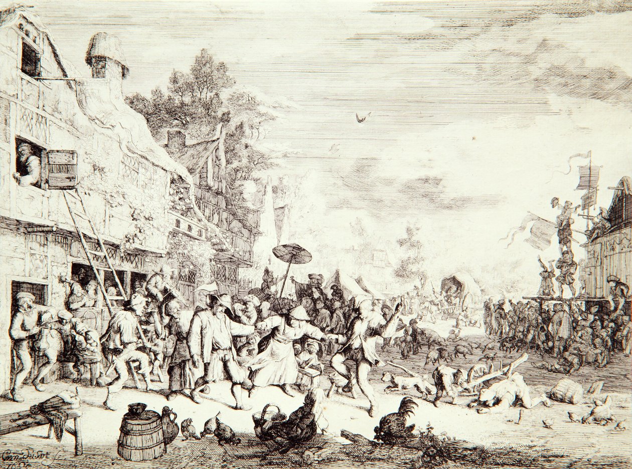 गाँव का मेला, 1685 द्वारा कॉर्नेलिस डसर्ट