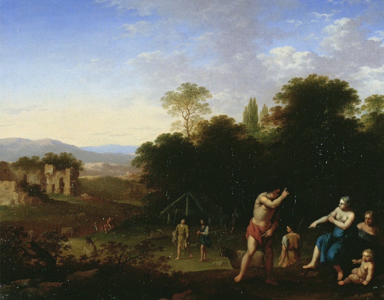 लैंडस्केप में शास्त्रीय आंकड़े, c.1630-50 द्वारा कॉर्नेलिस वैन पॉलेनबर्ग या पॉलेनबर्च