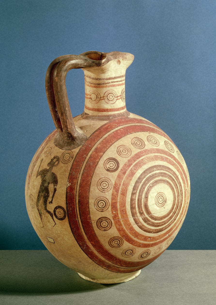 Oinochoe केंद्रित घेरे (सिरेमिक) द्वारा साइप्रस