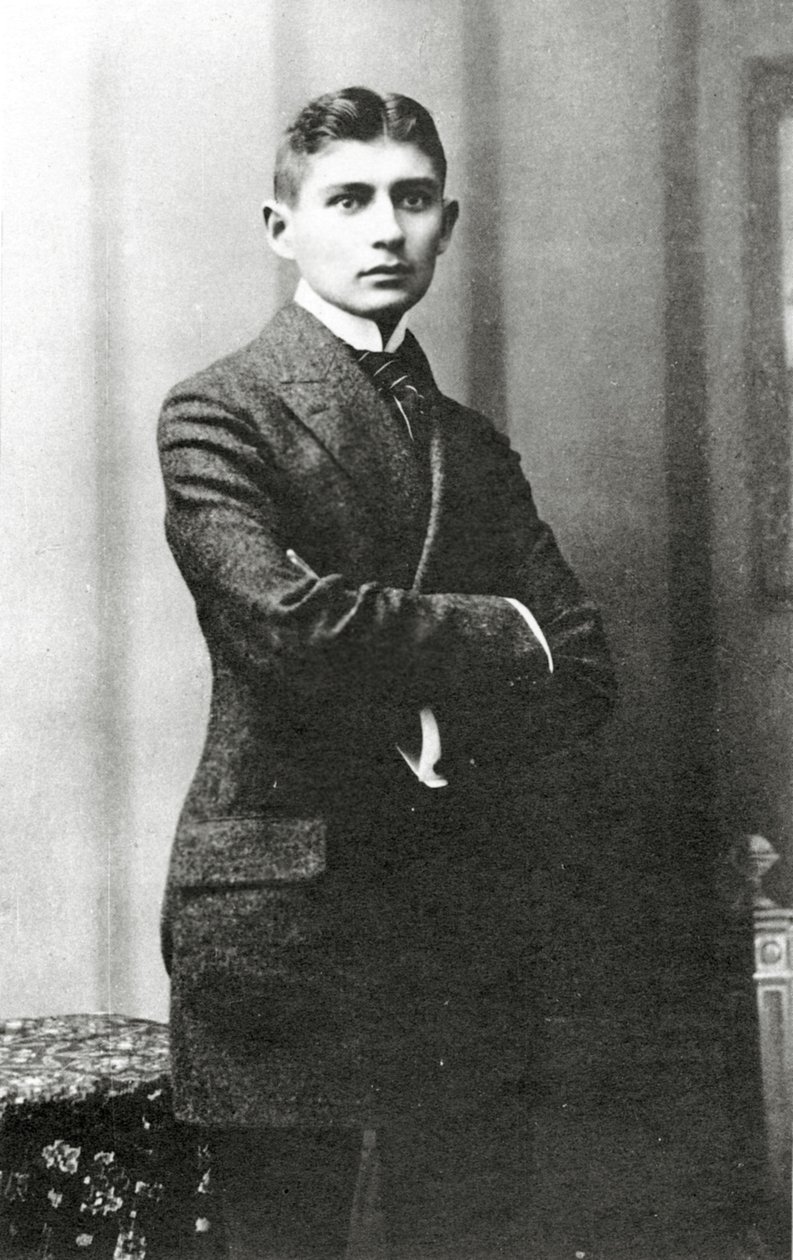 फ्रांज काफ्का का चित्रण, (1883 - 1924) द्वारा चेक स्कूल