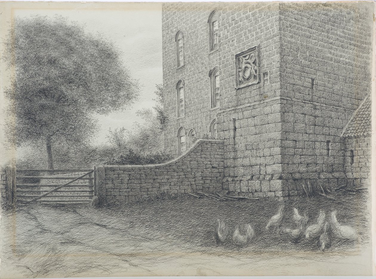 कॉकले पार्क, नॉर्थम्बरलैंड, c.1916 (कागज पर लकड़ी का कोयला) द्वारा डैनियल ओलिवर