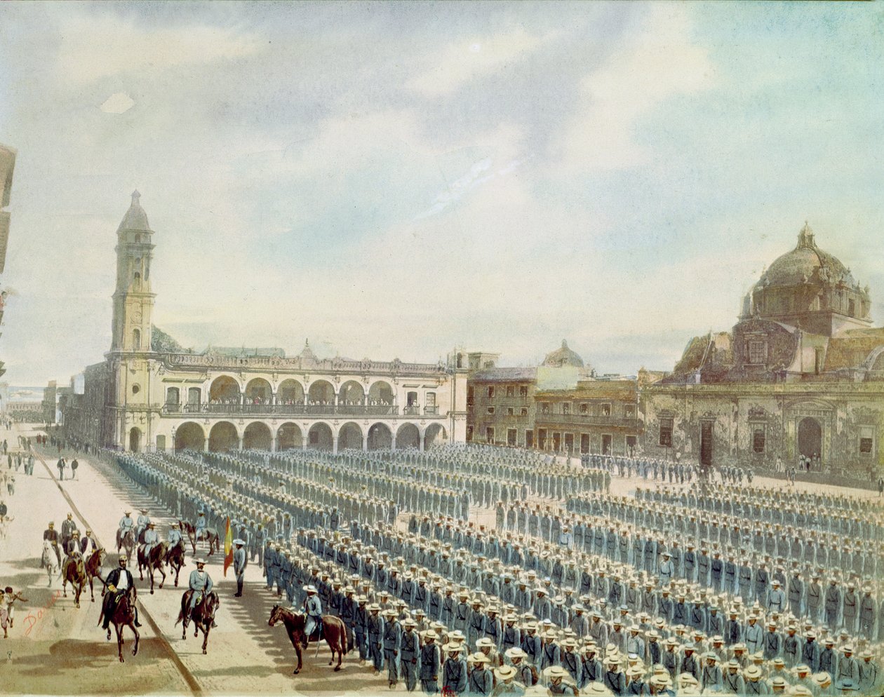 1862 में वेरा क्रूज़ में स्पेनिश एक्सपेडिशनरी कोर जनरल जुआन प्राइम वाई प्रट्स (1814-70) के आदेश के तहत द्वारा Daries