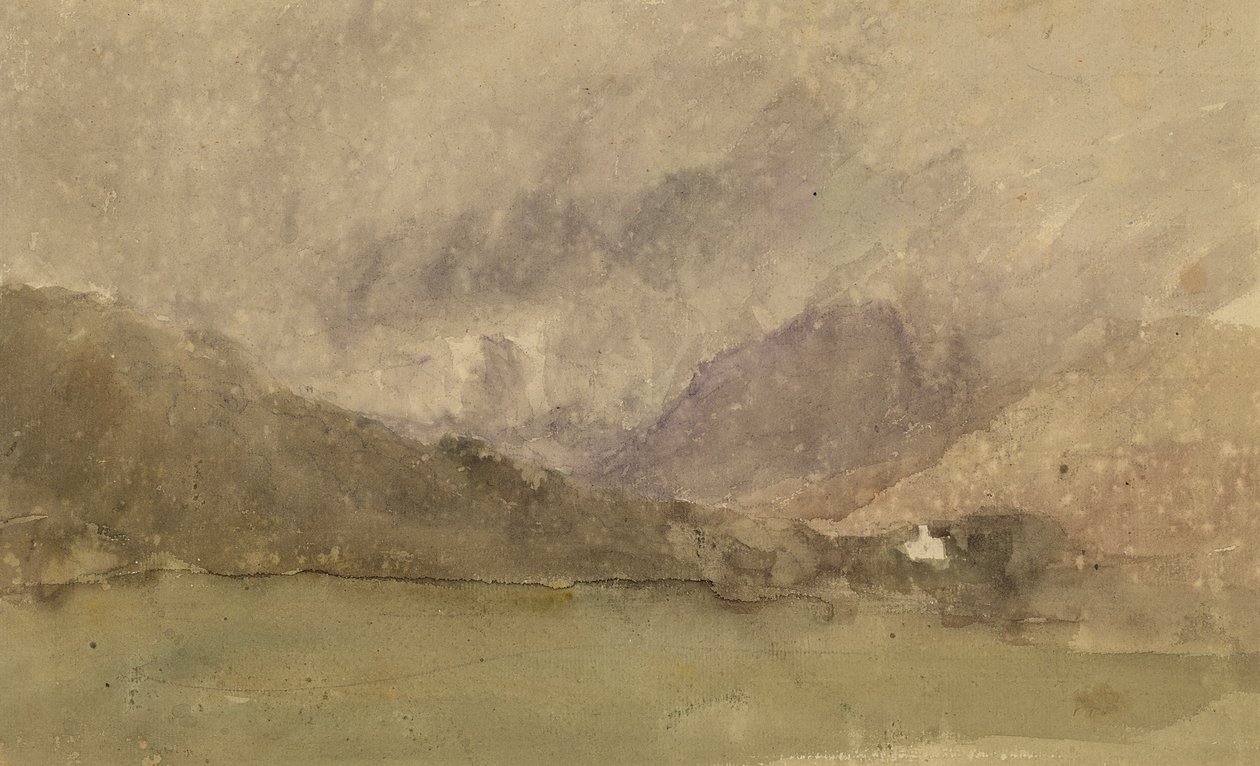 Capel Curig, Caernarvonshire, वेल्स (कागज पर ग्रेफाइट से अधिक) द्वारा डेविड कॉक्स