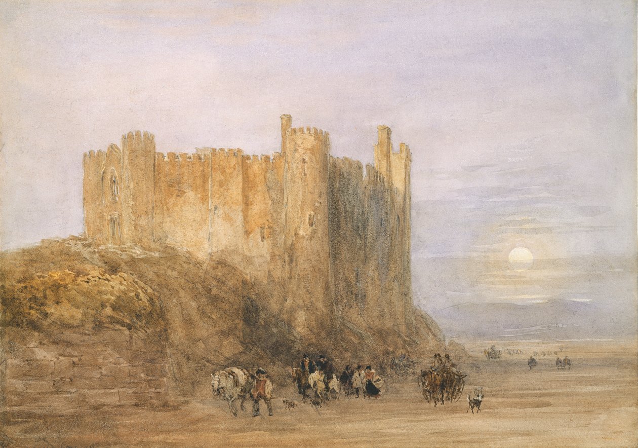 लॉघर्न कैसल, 1849 (कागज पर wc) द्वारा डेविड कॉक्स