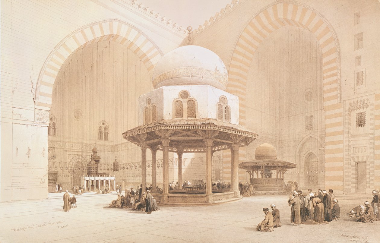 सुल्तान हसन की मस्जिद, 1848 द्वारा डेविड रॉबर्ट्स