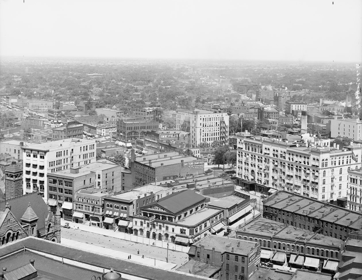 डेट्रॉइट, मिशिगन, c.1908 (b/w फोटो) द्वारा डेट्रोइट प्रकाशन कंपनी