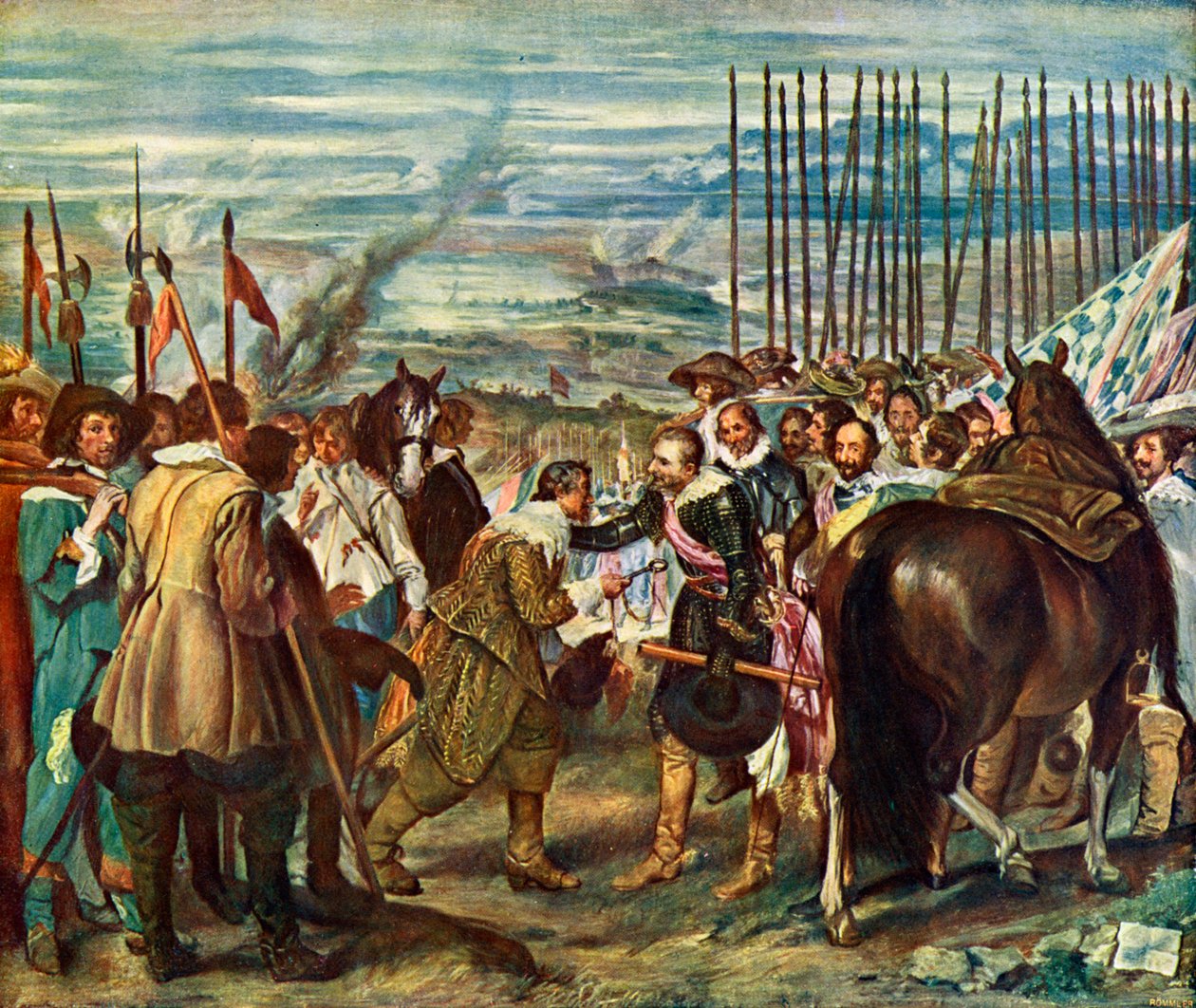ब्रेडा लास लैंजस का आत्मसमर्पण, 1634-1635। द्वारा डिएगो वेलाज़क्वेज़