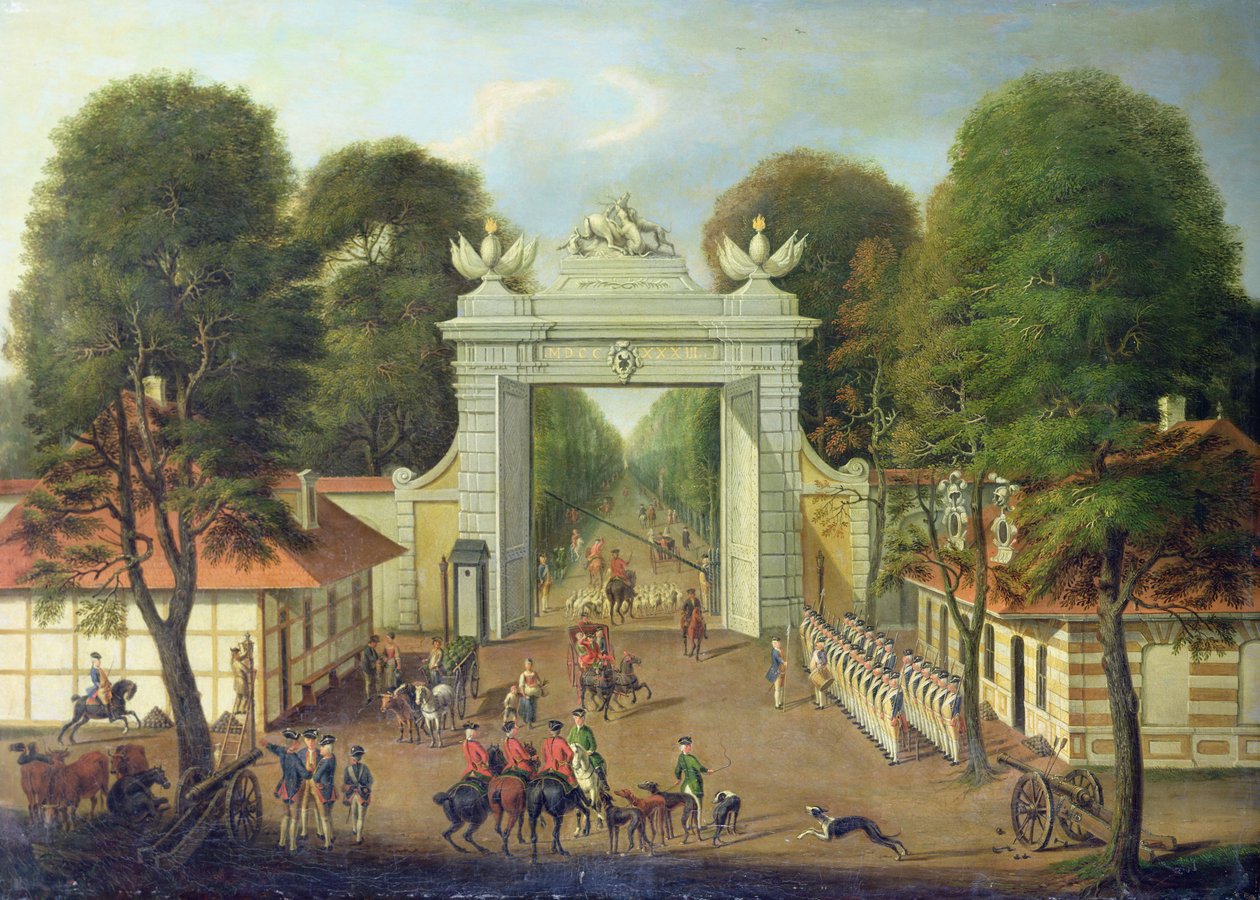 जैगेटर, पोट्सडैम में संतरी, c.1735 द्वारा तलवार का त्याग