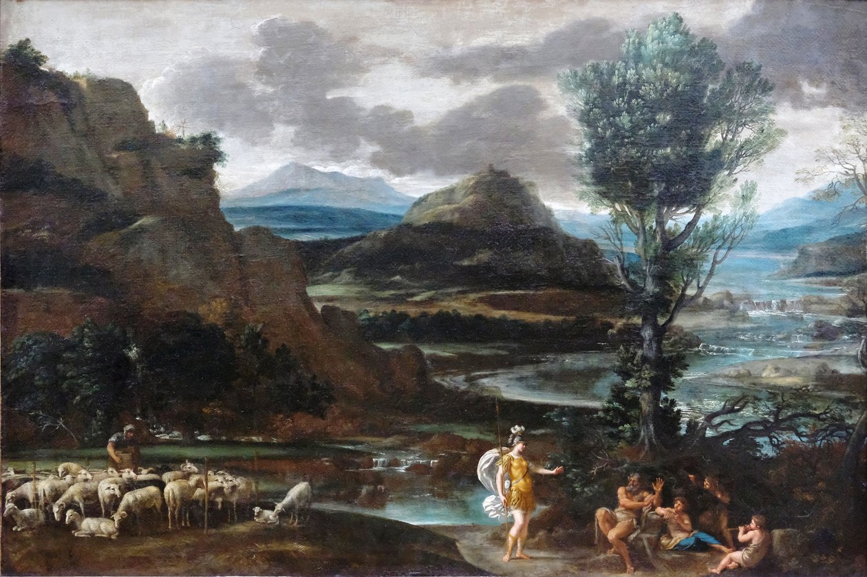 शेफर्ड के बीच इरमिनिया द्वारा Domenichino