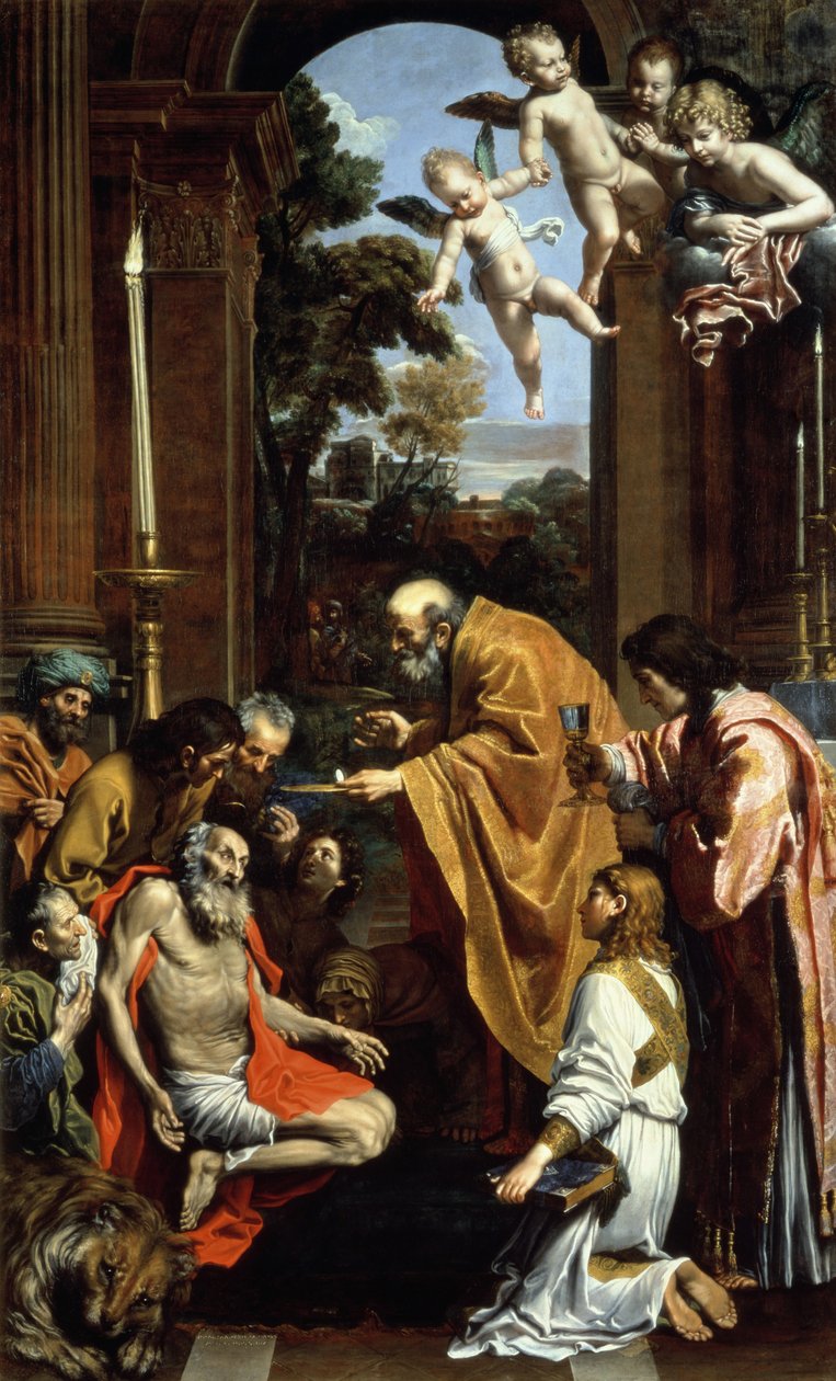 सेंट जेरोम का अंतिम संस्कार, 1614 द्वारा Domenichino