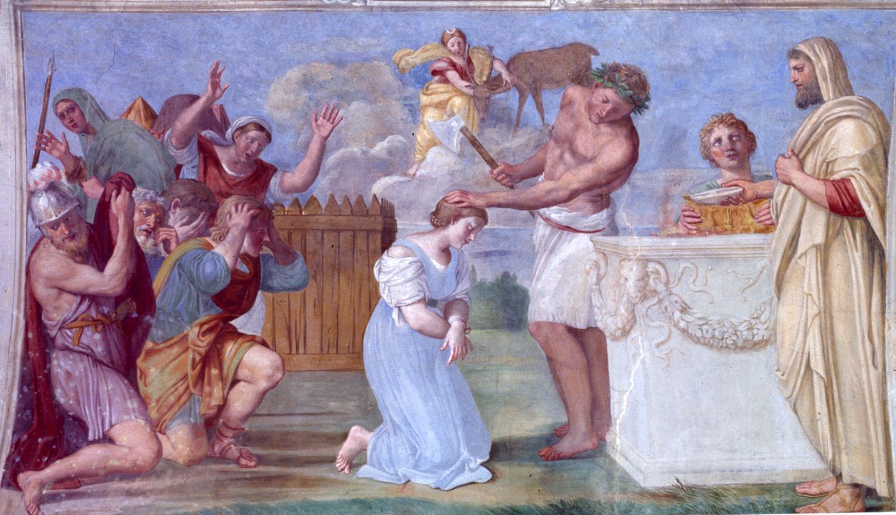 Iphigenia का बलिदान द्वारा Domenichino