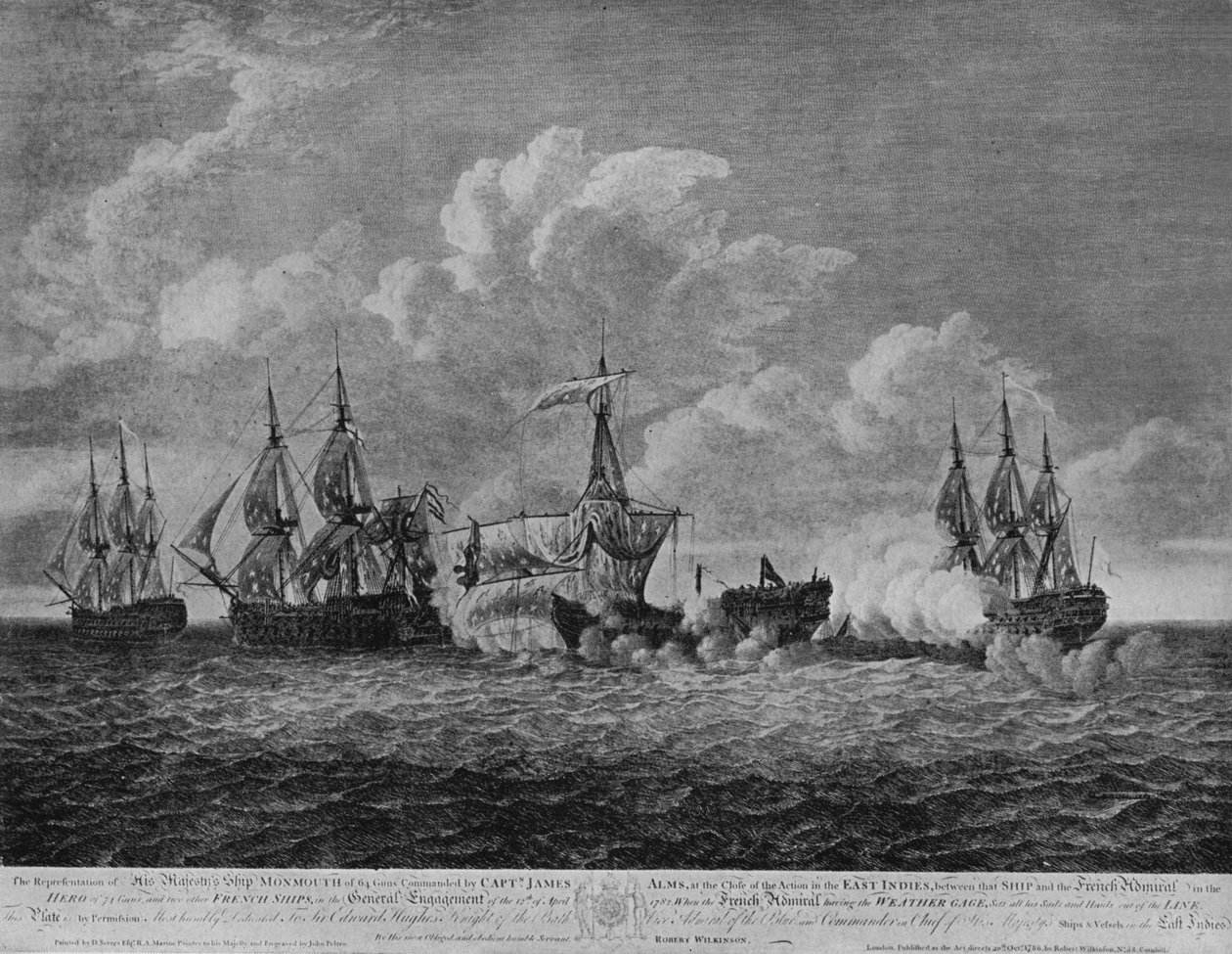 प्रोविडियन की लड़ाई, c1786 द्वारा डोमिनिक सेरेस