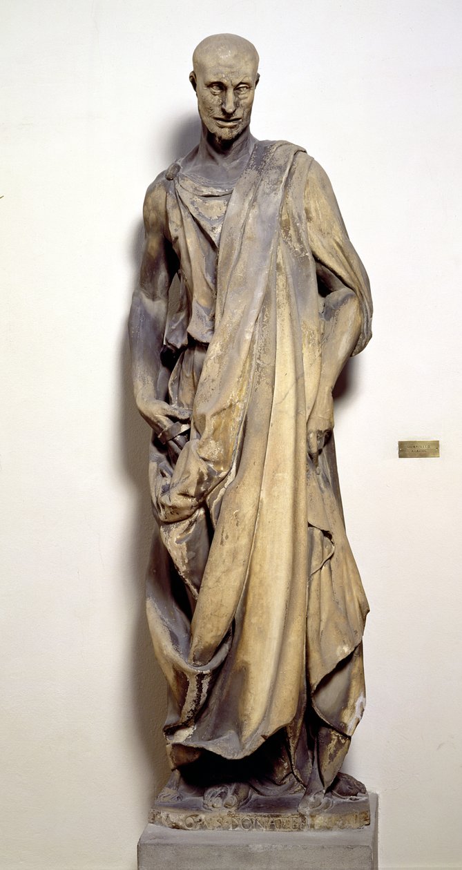 पैगंबर हबक्कूक (लो ज़ुकोन) c.1423-36 (संगमरमर) द्वारा Donatello