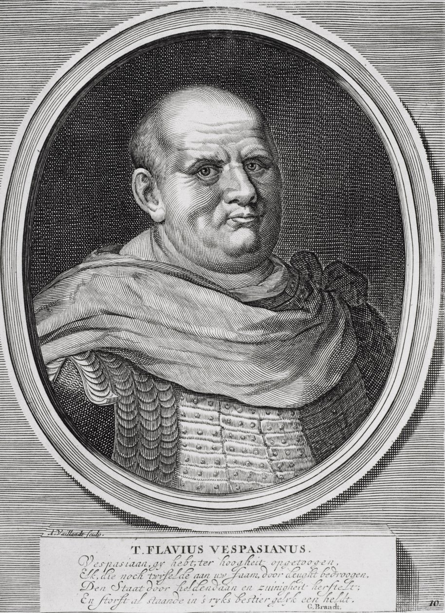 सम्राट कैसर Vespasian ऑगस्टस, द्वारा डच स्कूल
