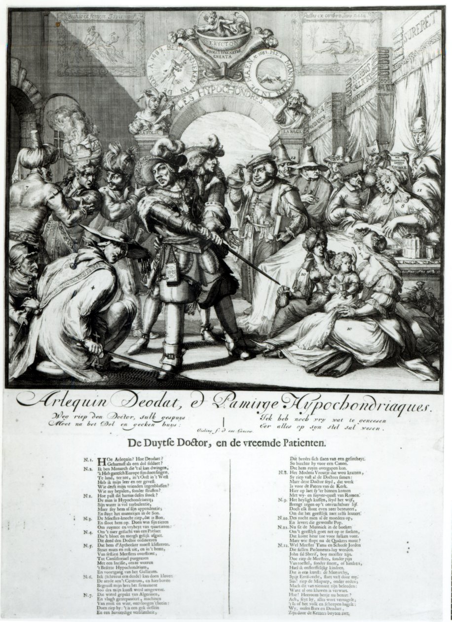 द वार्मिंग पैन बेबी, c.1688 द्वारा डच स्कूल