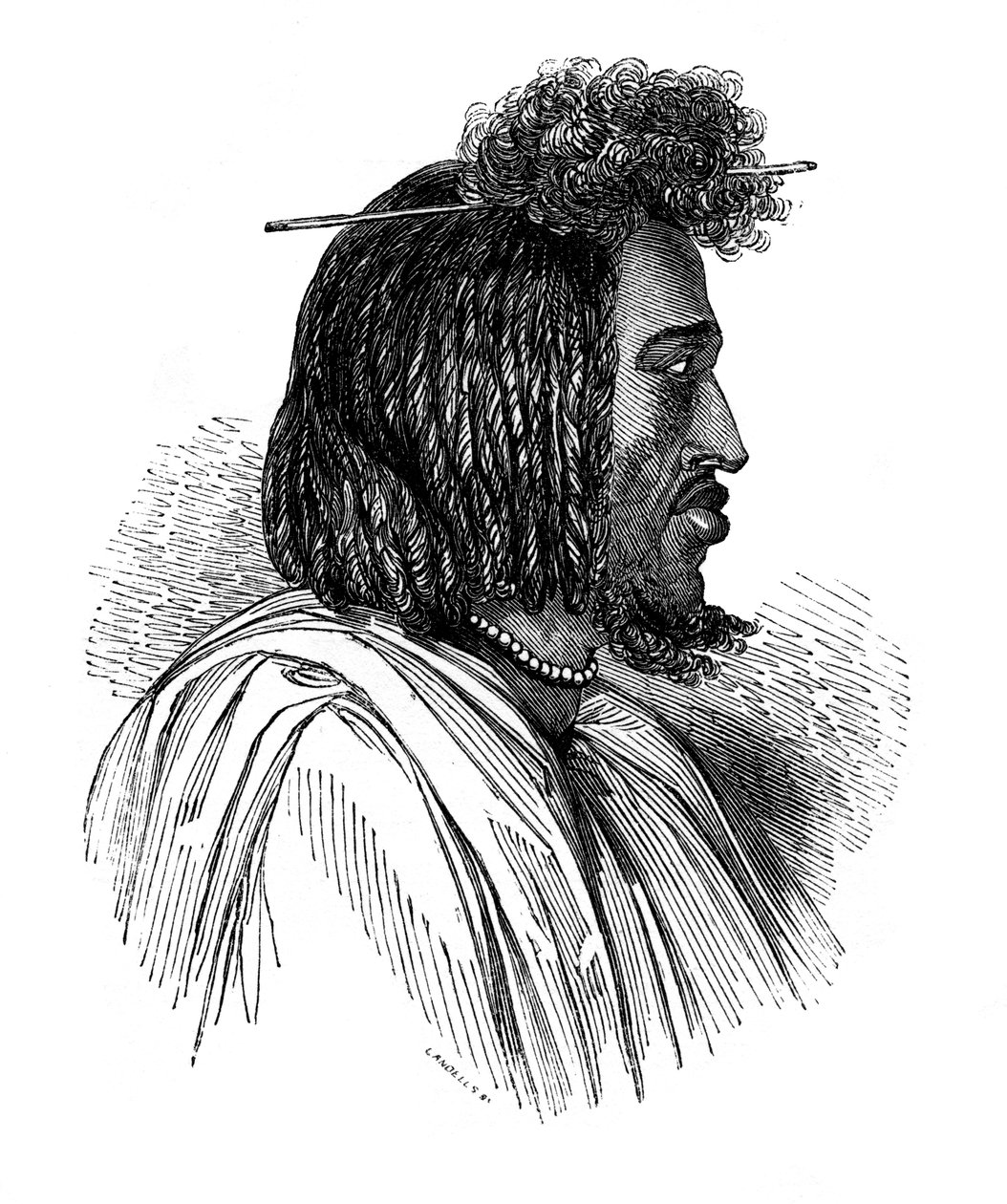 सौकिनी प्रमुख, 1848। द्वारा एबेनेजर लैंडल्स