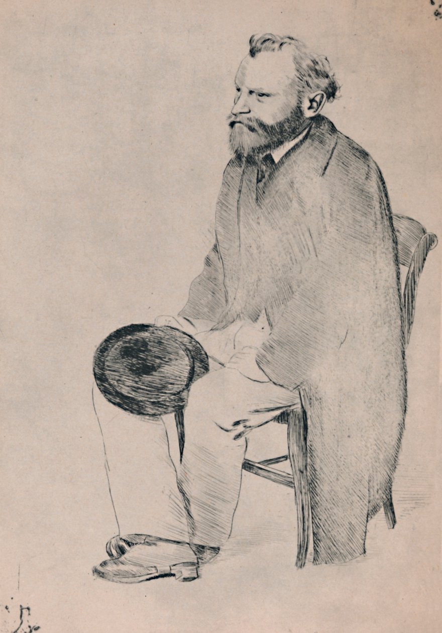 मैनटेड सीट का चित्रांकन, c.1865, 1946। द्वारा एडगर डीगास