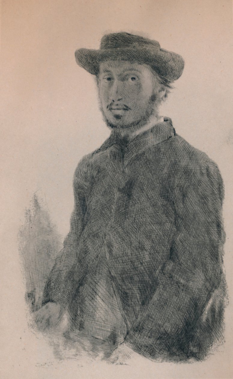 सेल्फ-पोर्ट्रेट, c.1860s, 1946 द्वारा एडगर डीगास
