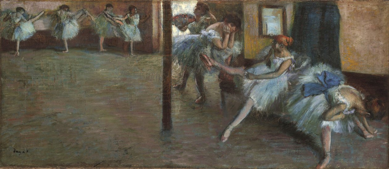 द बैले रिहर्सल, c.1891 द्वारा एडगर डीगास