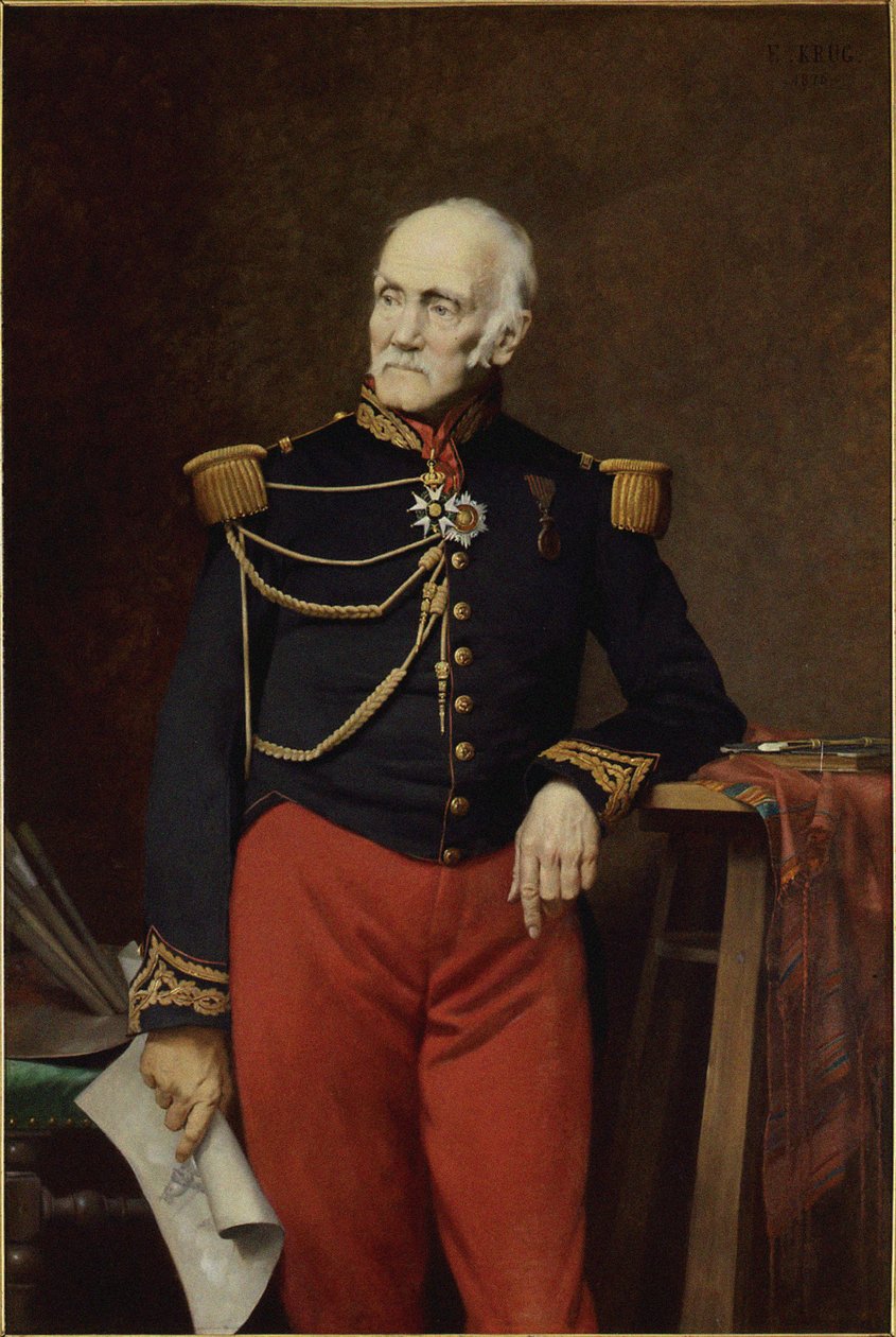 जीन-चार्ल्स लैंग्लोइस का पोर्ट्रेट 1789-1870, 1876। द्वारा दौर्ड पिचर