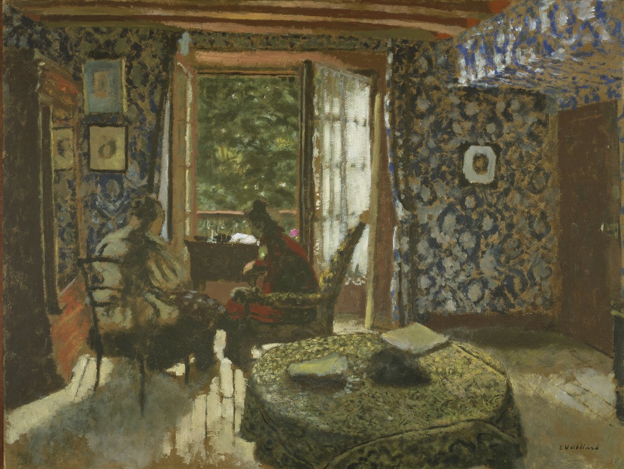 आंतरिक, c.1900-1901 (कार्डबोर्ड पर तेल) द्वारा एडोर्ड वुइलार्ड