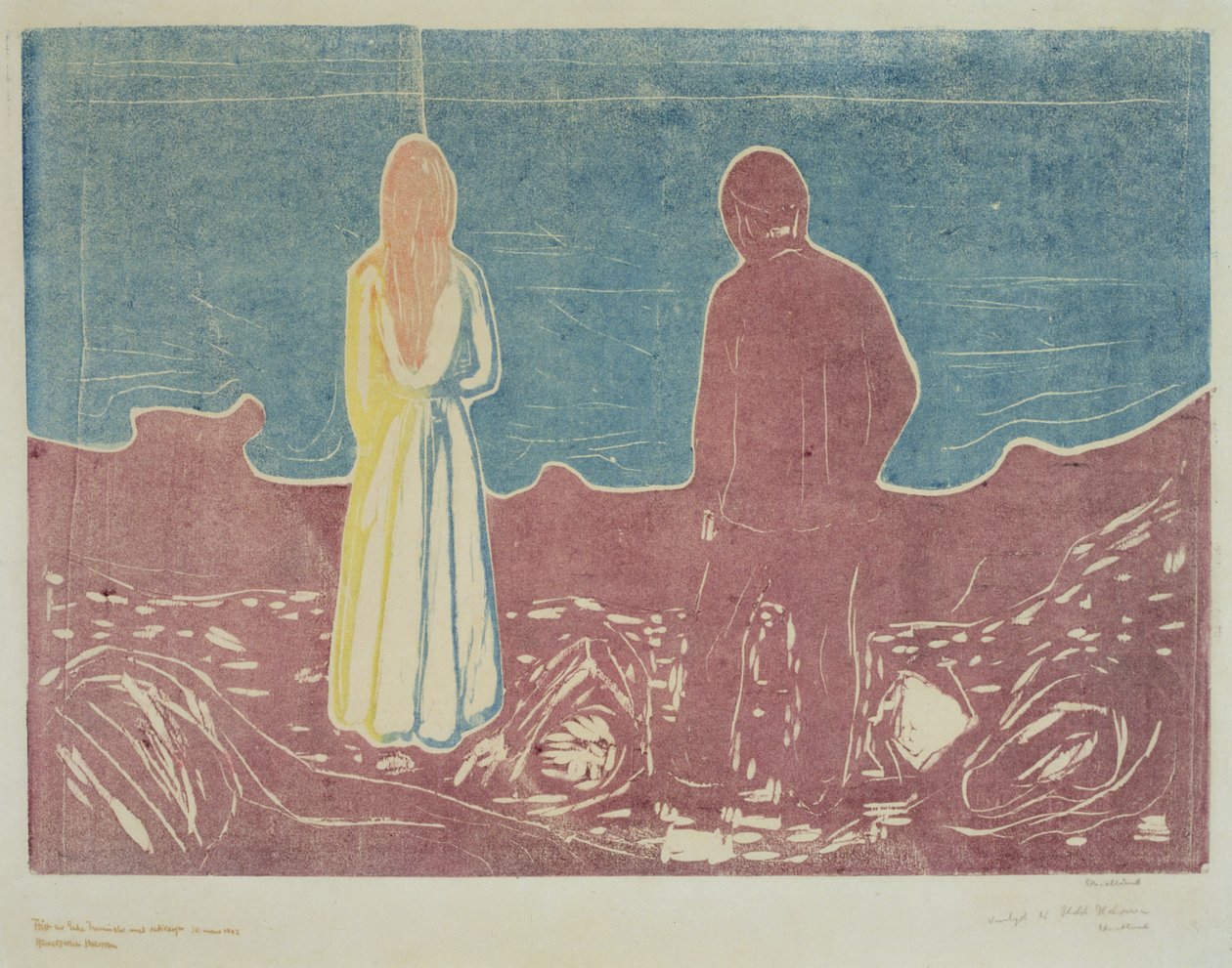 दो लोग, 1899 (अकेला लोग) द्वारा एडवर्ड चबाना