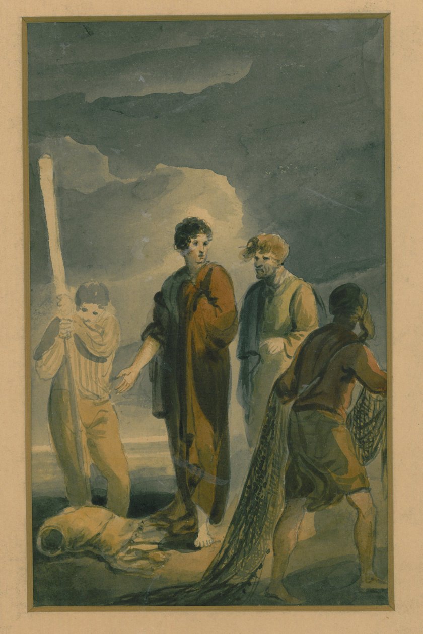 &39;पेरीक्स, प्रिंस ऑफ टायर&39; का दृश्य, c.1790-1819 द्वारा एडवर्ड बर्ड