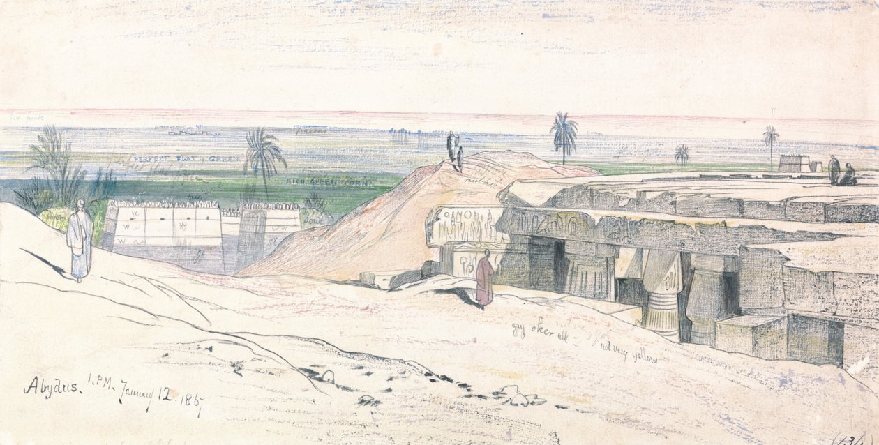 एबाइडोस, 1-00 बजे, 12 जनवरी 1867 (134) द्वारा एडवर्ड लीयर