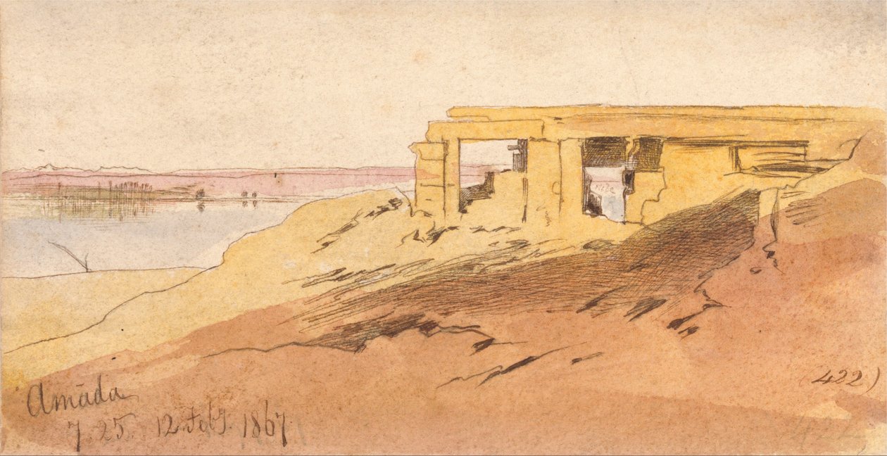 अमदा, सुबह 7-25, 12 फरवरी 1867 (422) द्वारा एडवर्ड लीयर