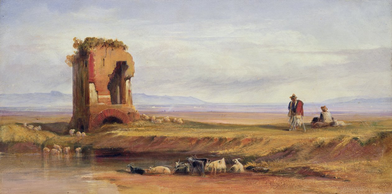 1878 में रोमन कैम्पगना में अच्छा अस्पताल में भर्ती द्वारा एडवर्ड लीयर