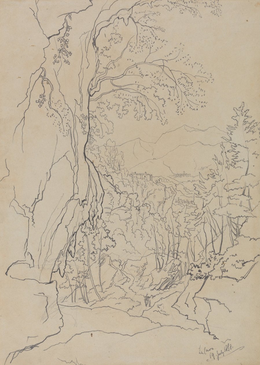ला कावा, 19 जुलाई, 1838 द्वारा एडवर्ड लीयर