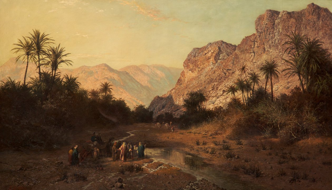 रेफ़िडिम, सिनाई का रेगिस्तान, 1877 द्वारा एडवर्ड हेनरी होल्डर
