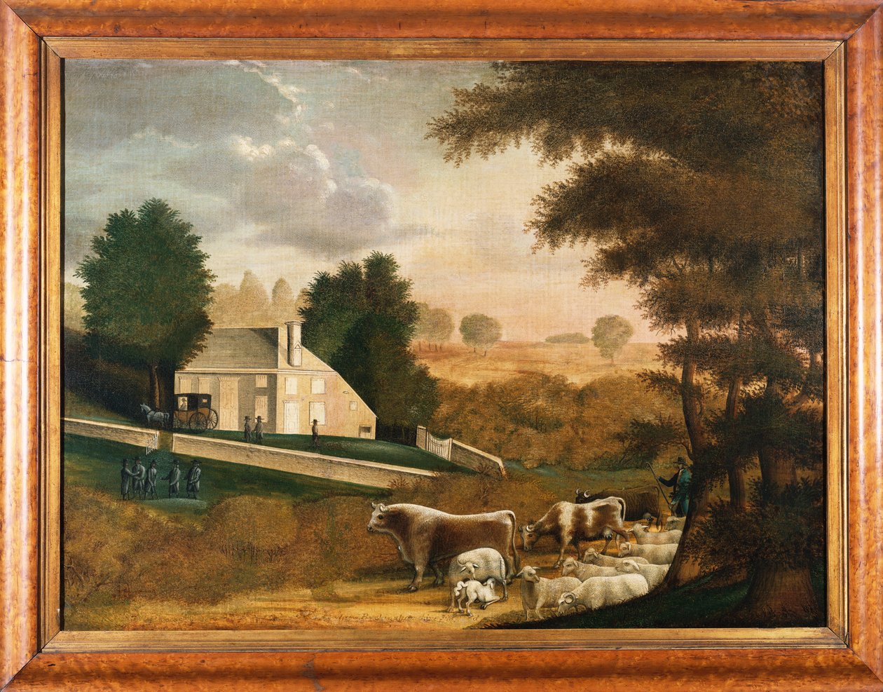 विलियम पेन की कब्र, 1848 द्वारा एडवर्ड हिक्स