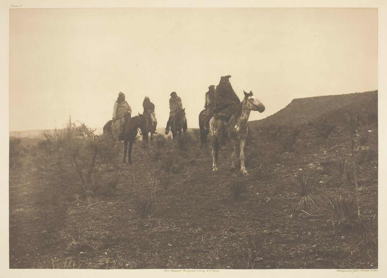 डेजर्ट रोवर्स - अपाचे, 1903। द्वारा एडवर्ड शेरिफ कर्टिस
