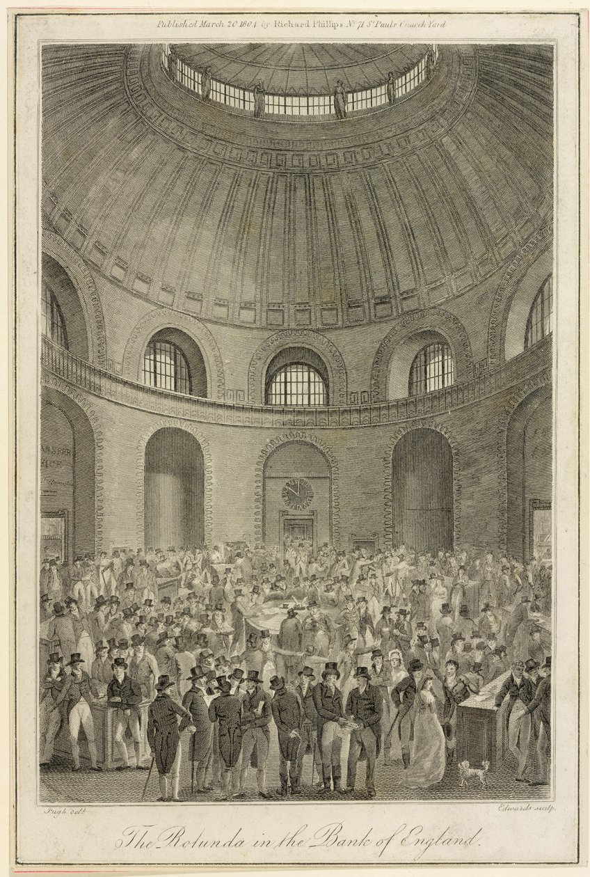 रोटुंडा बैंक ऑफ इंग्लैंड में, 1804 द्वारा एडवर्ड्स