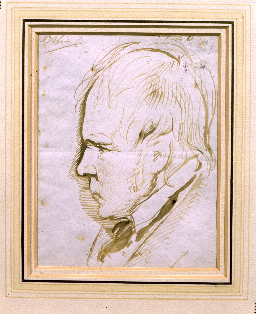 सर वाल्टर स्कॉट (1771-1832) 1867 का पोर्ट्रेट स्केच द्वारा एडविन लैंडसीर