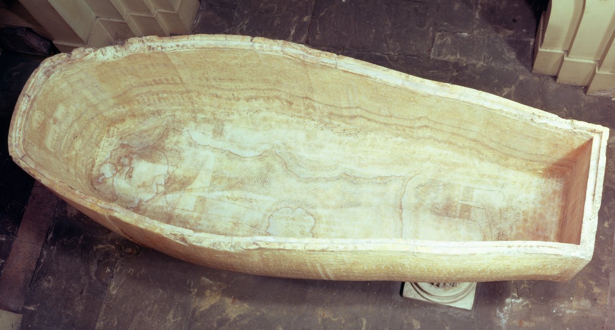 सेटी I का व्यंग्य, ऊपर से देखा, c.1300 ईसा पूर्व (चूना पत्थर) (3589 भी देखें) द्वारा मिस्र का 19 वां राजवंश