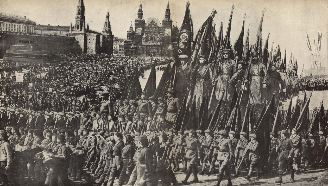 यूएसएसआर से चित्रण समाजवाद का निर्माण करता है, 1933। द्वारा एलीएजर मार्कोविच लिस्ज़ित्स्की