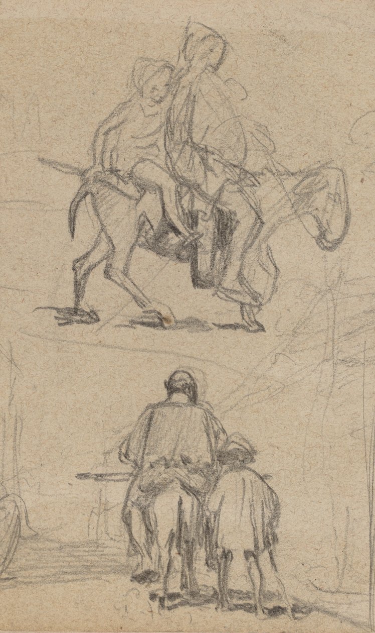 पिता, पुत्र और गधा, सी। 1859. द्वारा एलीहु वेडर